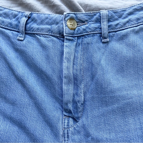 Topshop Wide Leg Cropped Jeans Light Wash - Picture 5 of 7